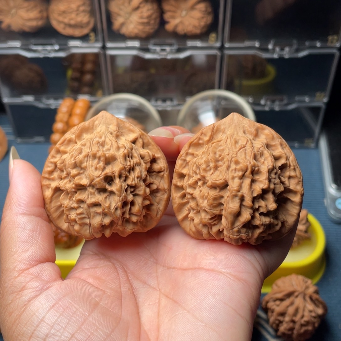 文玩核桃把件50官帽