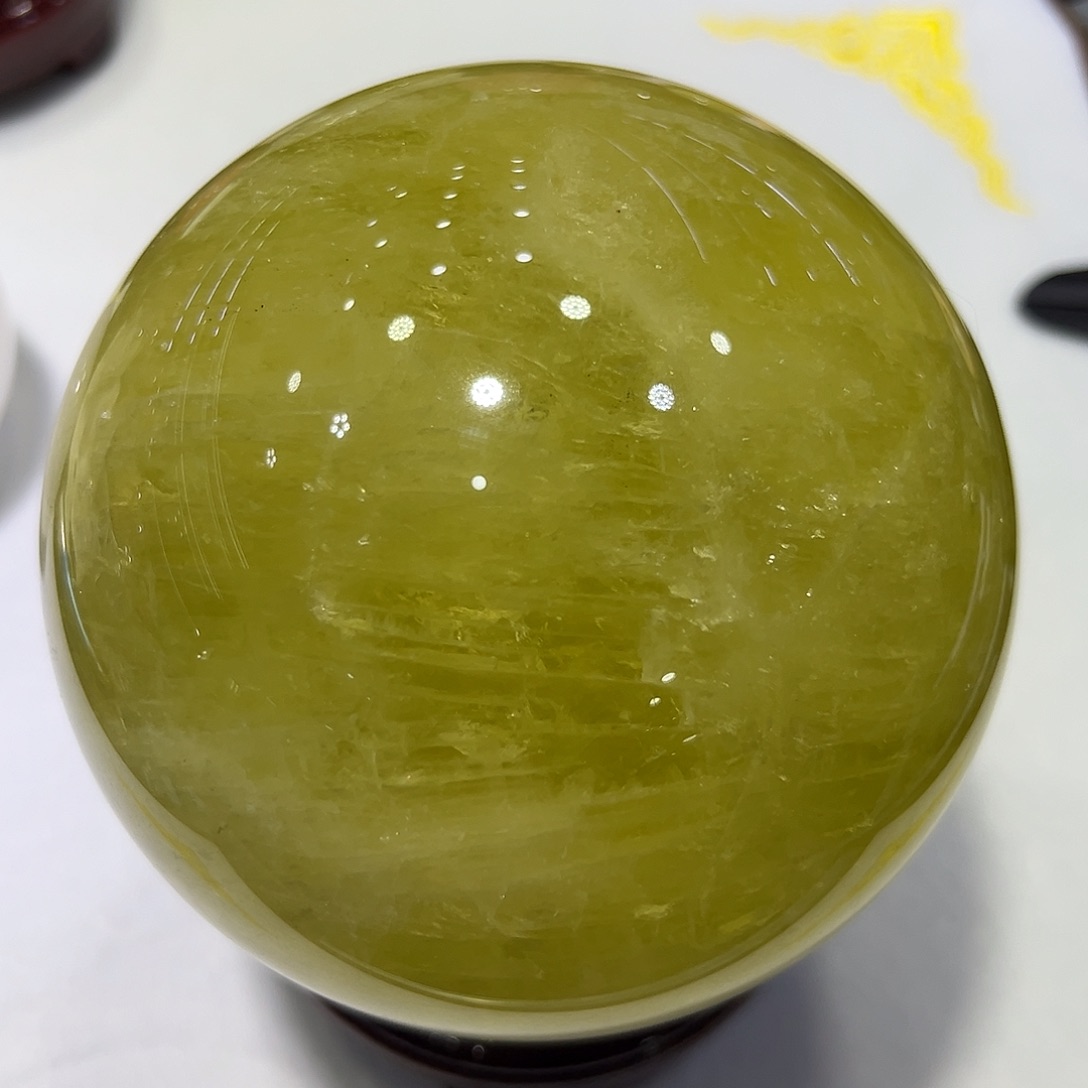 水晶水晶球摆件未镶嵌怡*