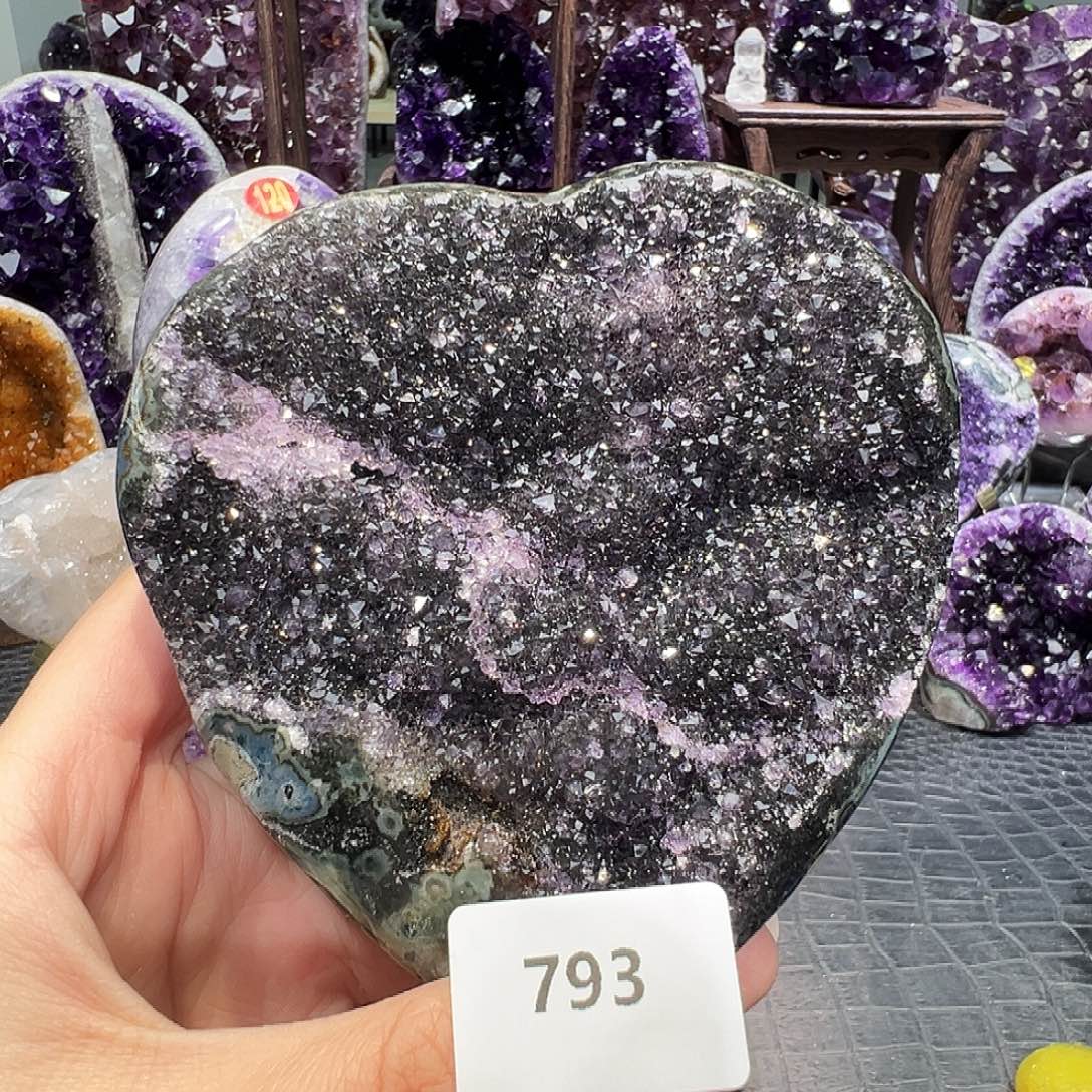 紫晶珠宝半成品未镶嵌