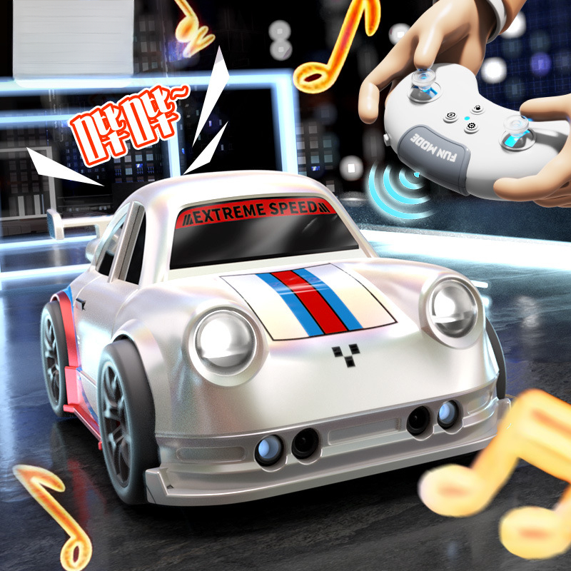 智能感应漂移车双模式卡通小汽车桌面电动跟踪模式遥控车儿童玩具