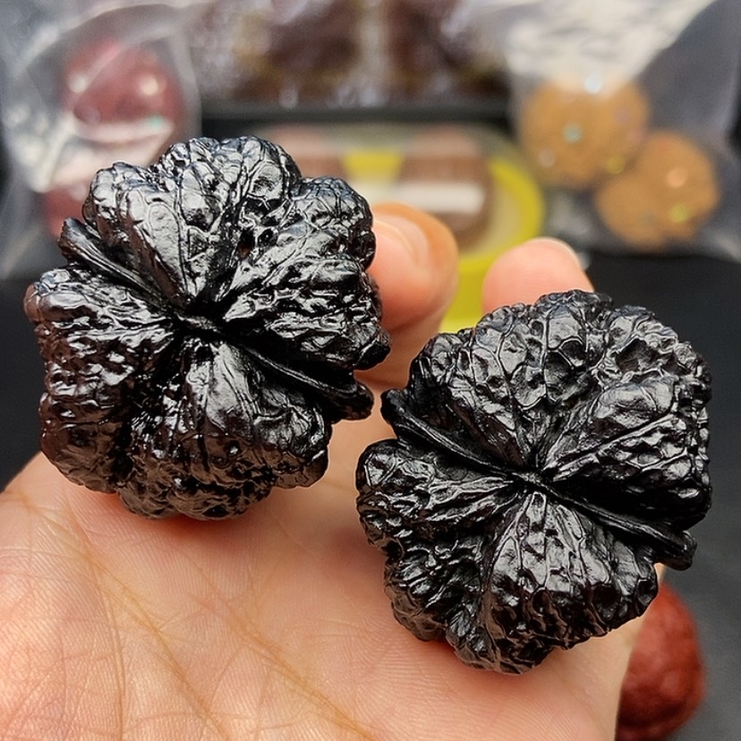【闪购商品】把件文玩核桃40尺蝴蝶蟾