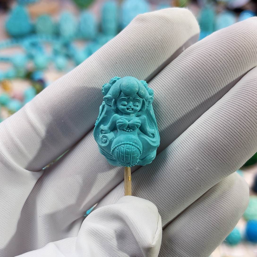 绿松石珠宝奇石未镶嵌