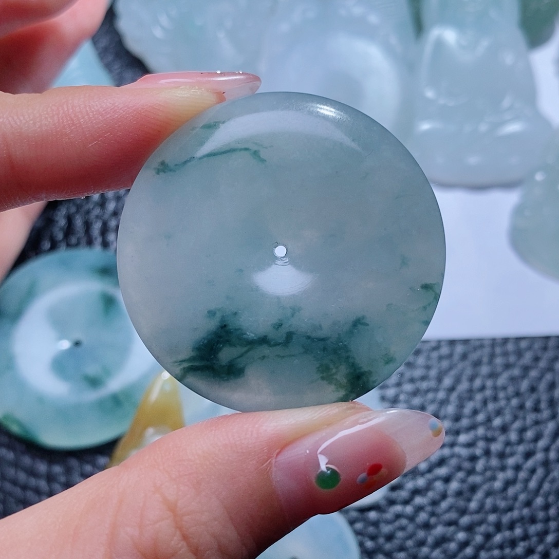 定制翡翠未镶嵌毛货付款后联系客服确认抛光