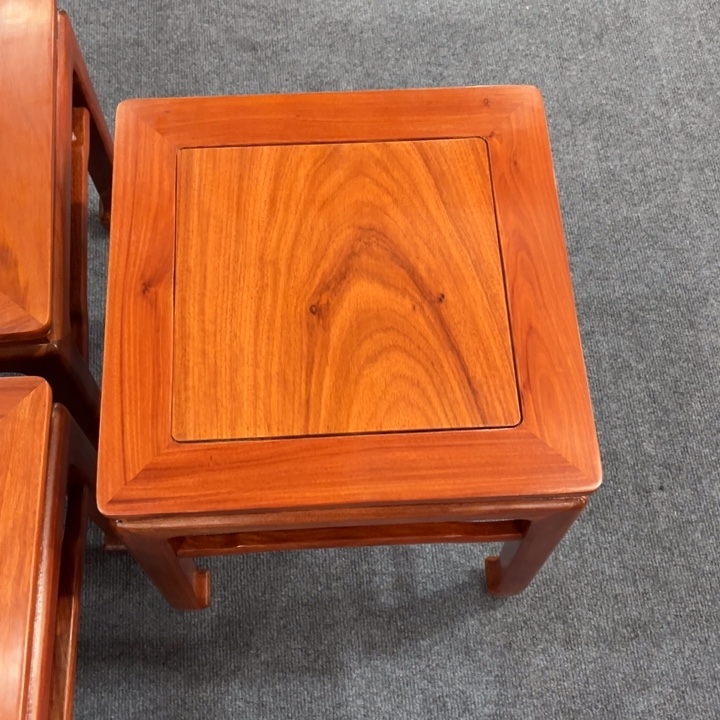 书***叶家具紫檀木类方凳