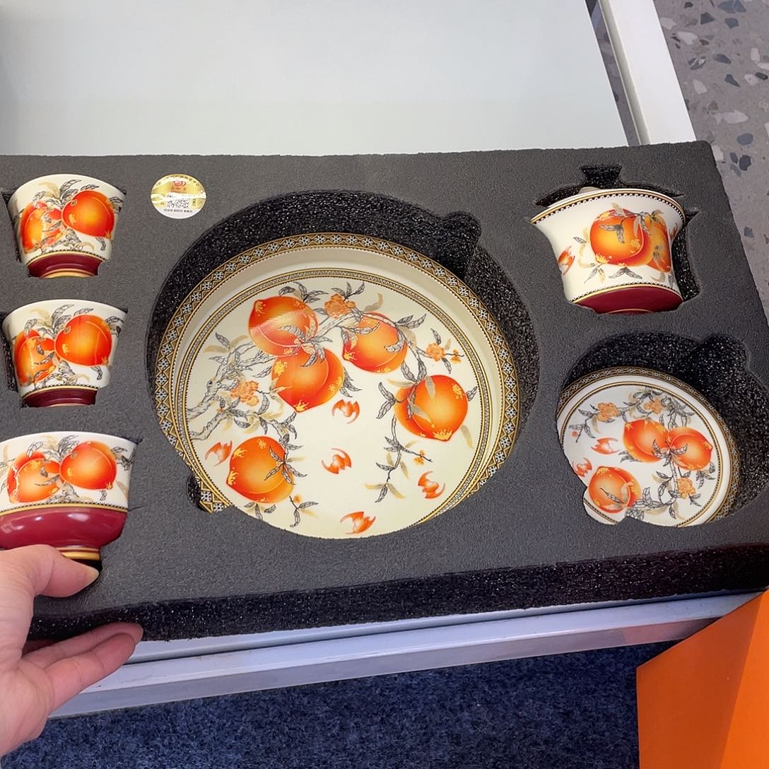 陶景德陶瓷盖碗茶具