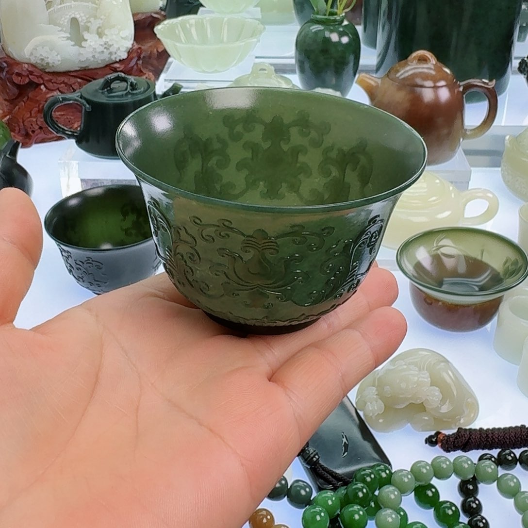 和田玉（青玉）挂件未镶嵌?**?