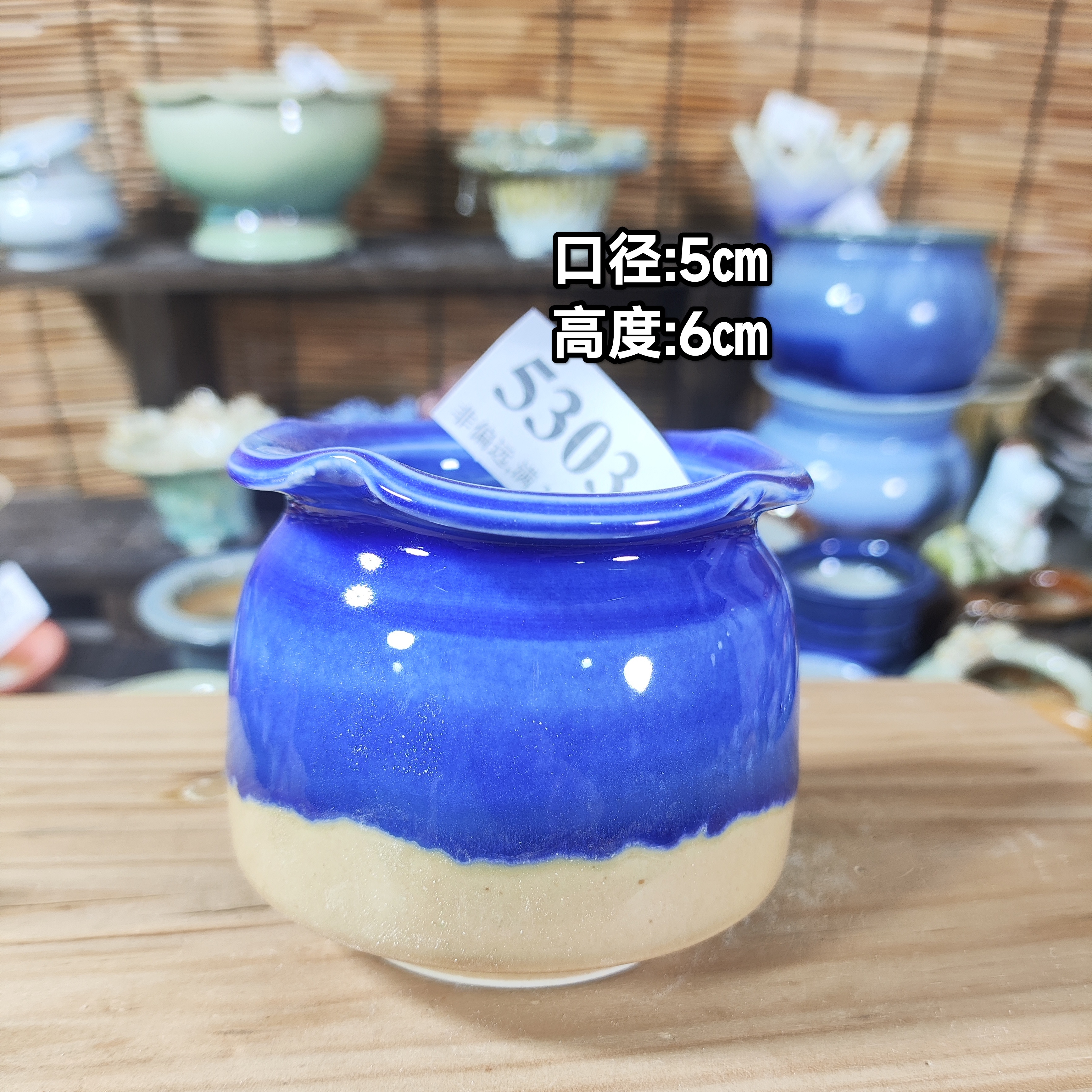 手工创意多肉花盆摆件迷你多肉花盆景德镇纯手工制做