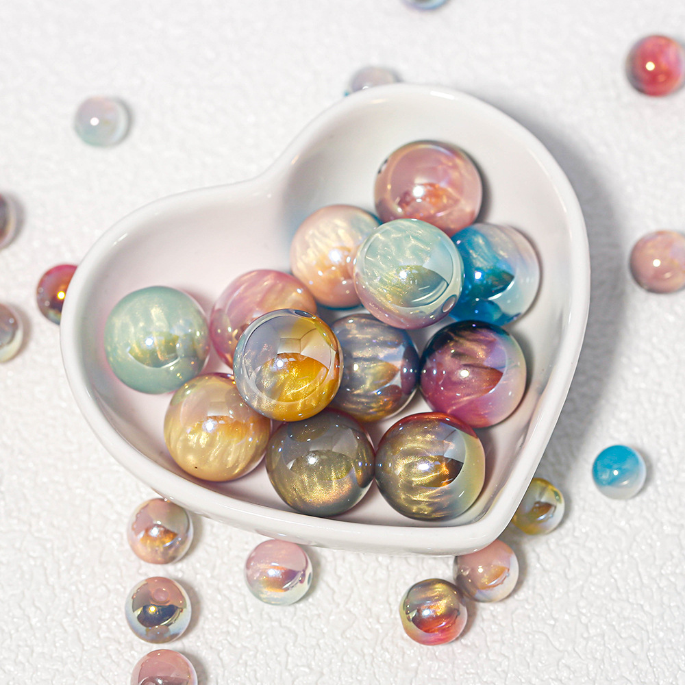 【海家】B010 千色云彩2.5直孔圆珠16MM 20