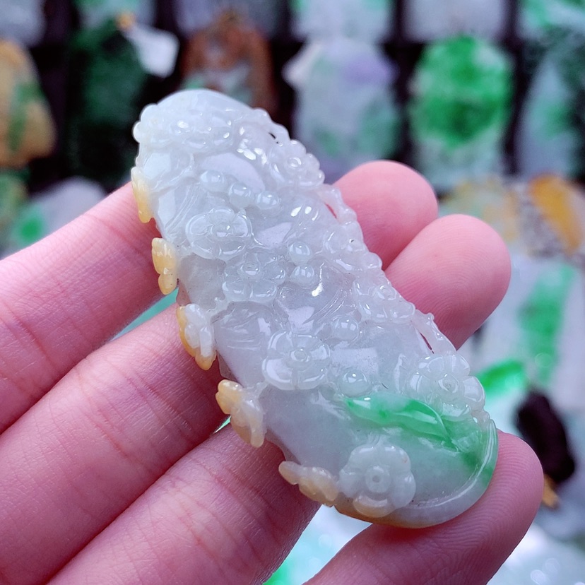 【闪购商品】翡翠颈饰未镶嵌挂件