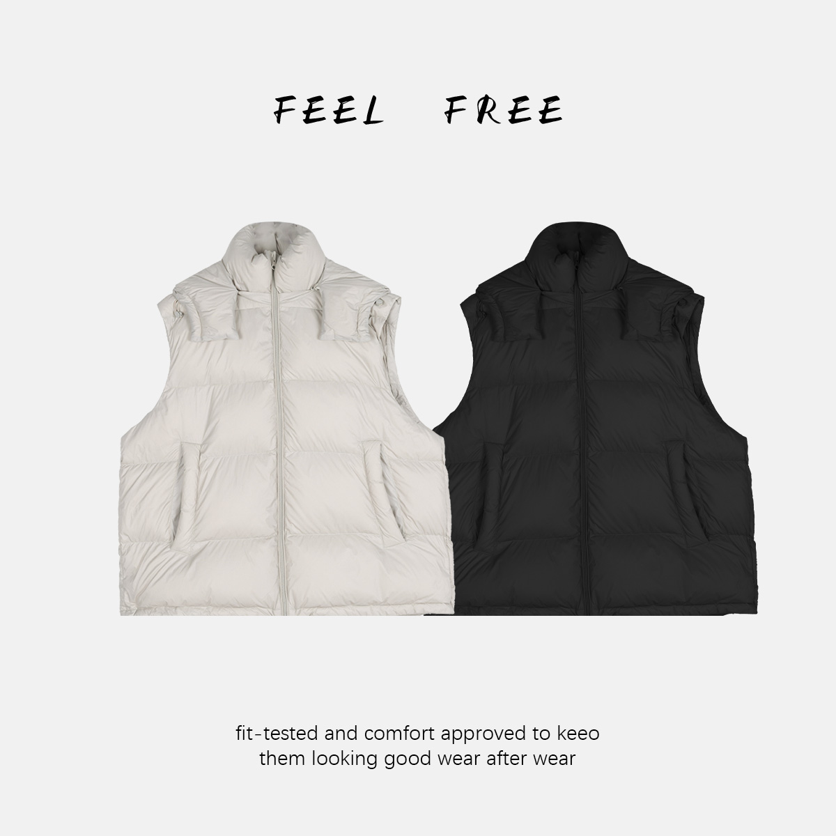 FEEL FREE-豆乳羽绒马甲 2025新款NEW