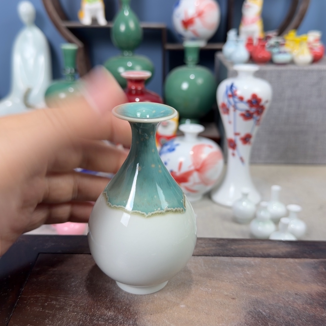 陶瓷手工小花器摆件