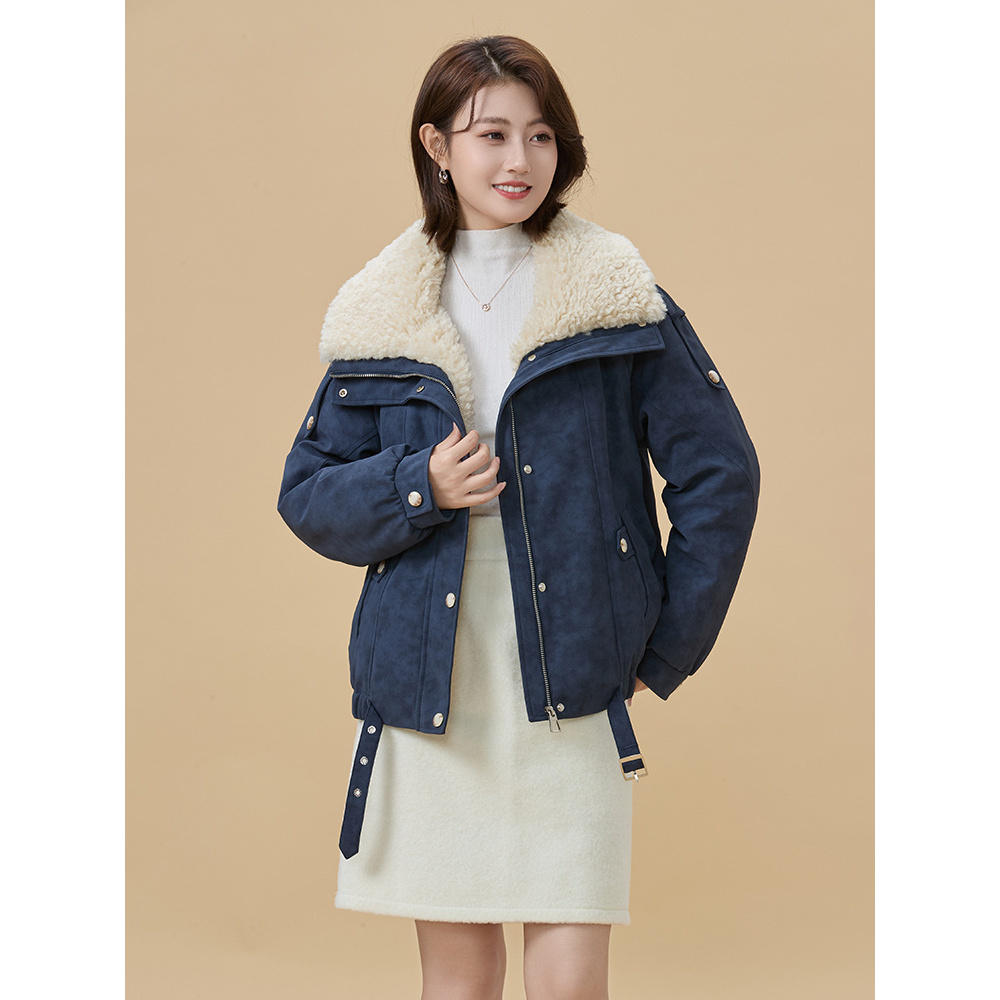 羽绒服女2025冬季新款韩版休闲百搭翻领加厚保暖外套女