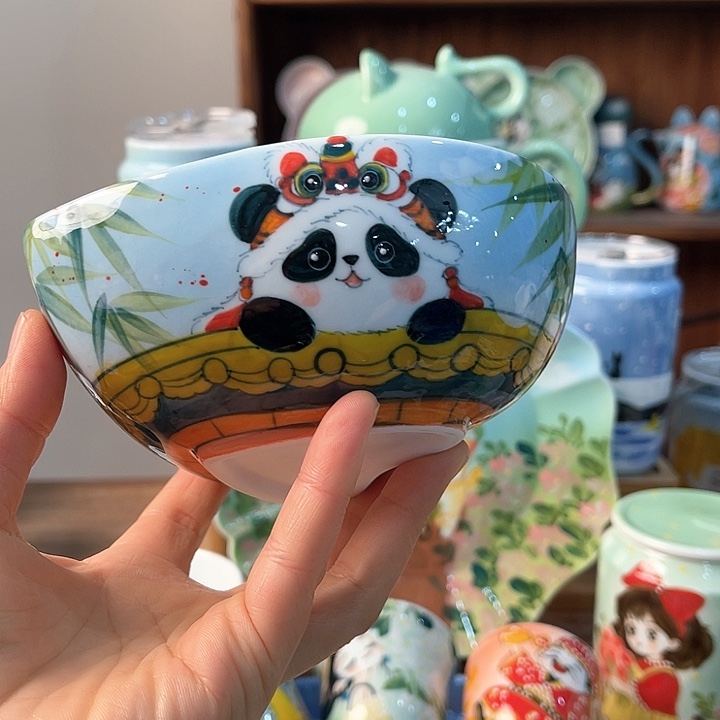 陶景德镇釉下手绘陶瓷 