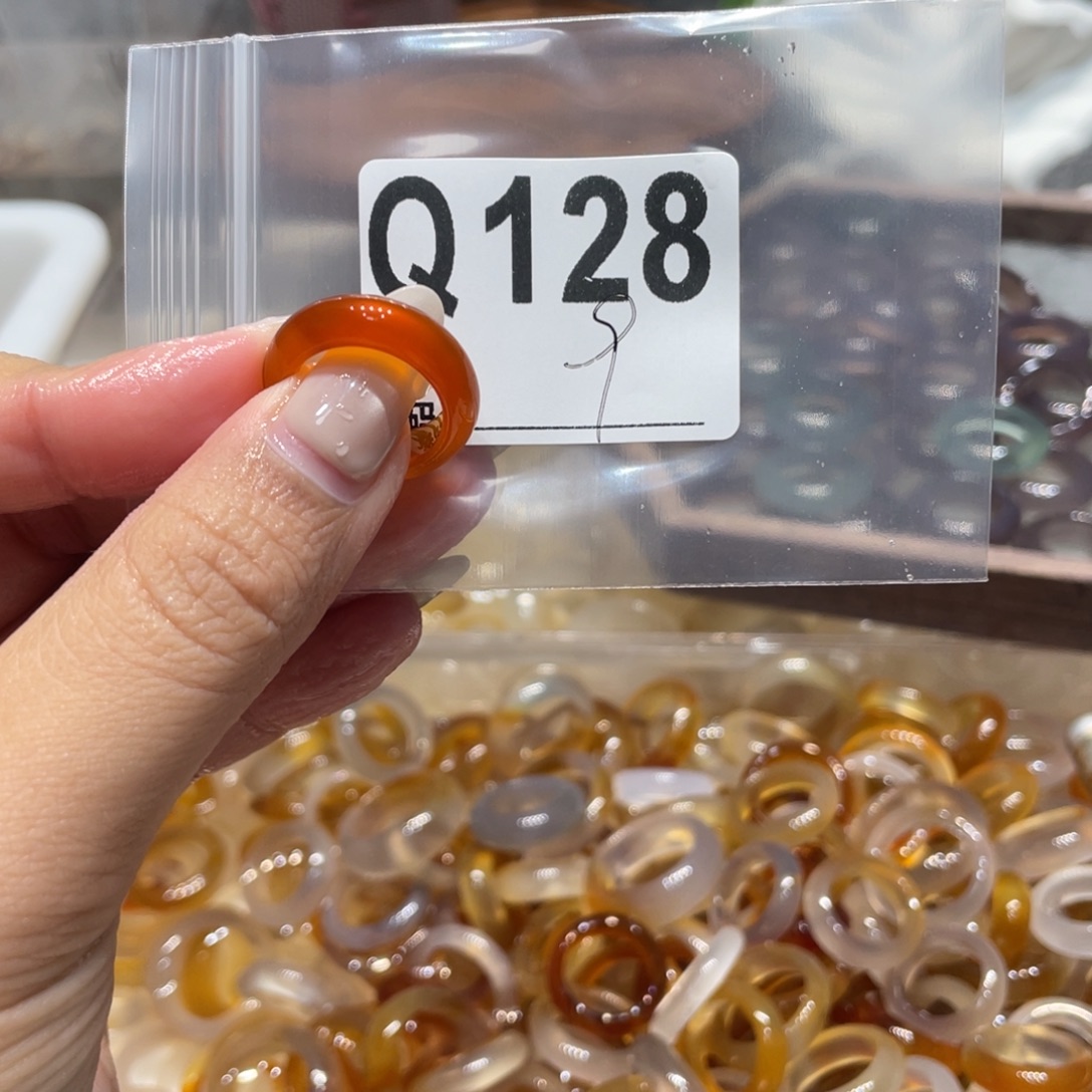 玛瑙/玉髓未镶嵌戒指128