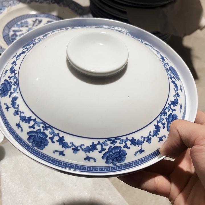 碗8寸盖碗一个陶瓷陶瓷