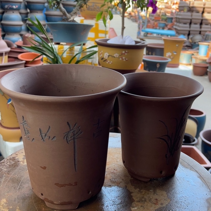 紫砂宜兴紫砂兰花盆2