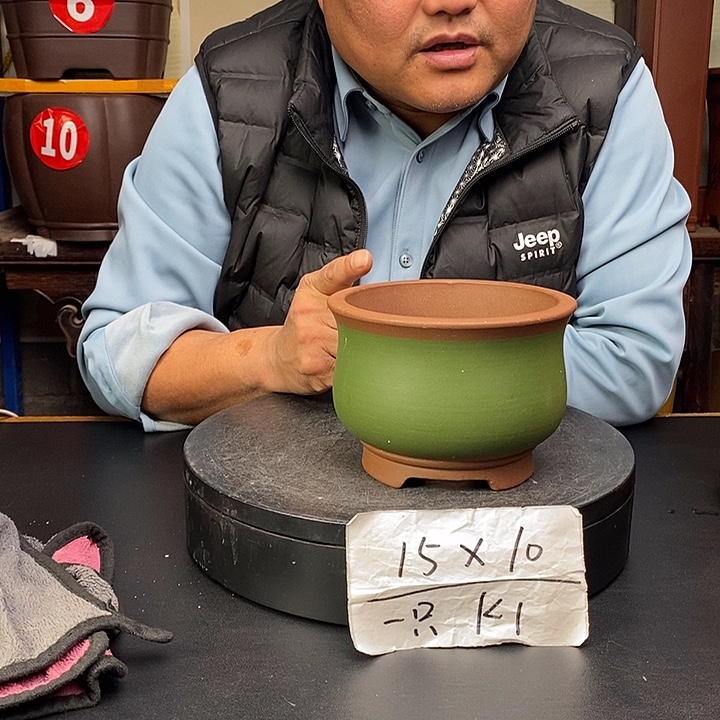 紫砂花盆货号一只K1