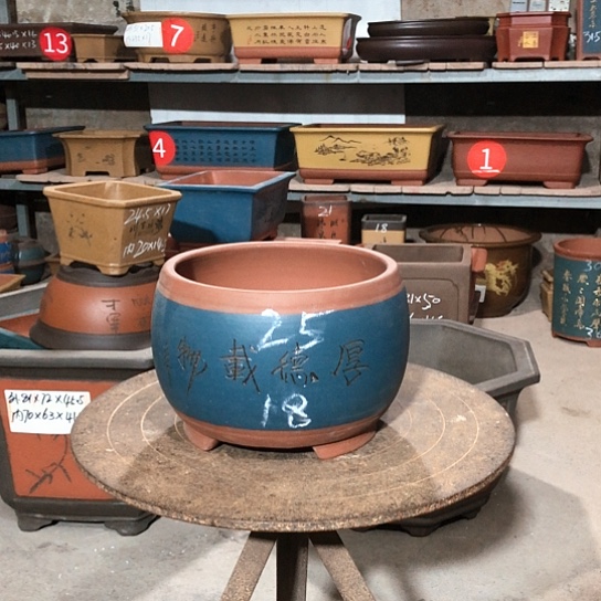 紫砂紫砂花盆包邮