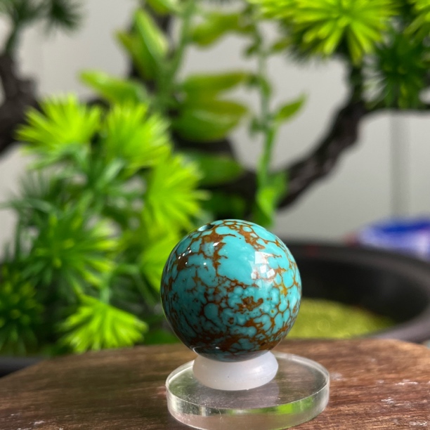 原矿绿松石金线松高瓷高色百搭配饰