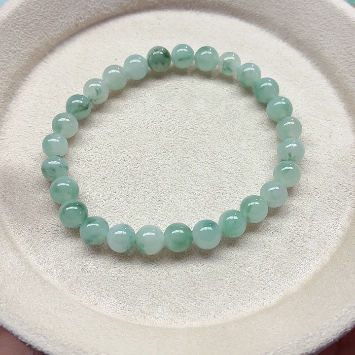 未镶嵌手链翡翠天然缅甸翡翠A货 卡6➕