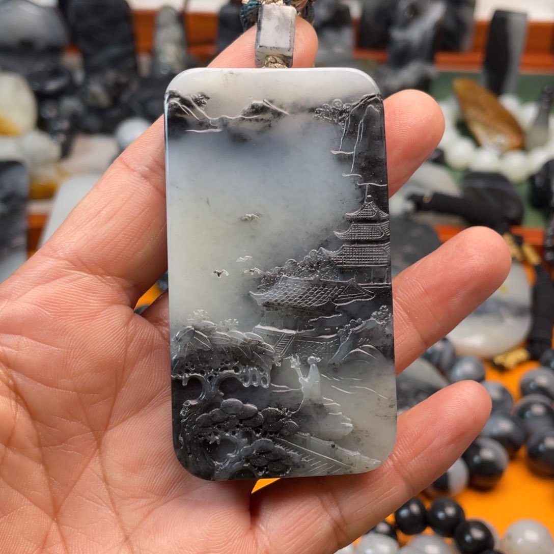 和田玉颈饰未镶嵌勇****9