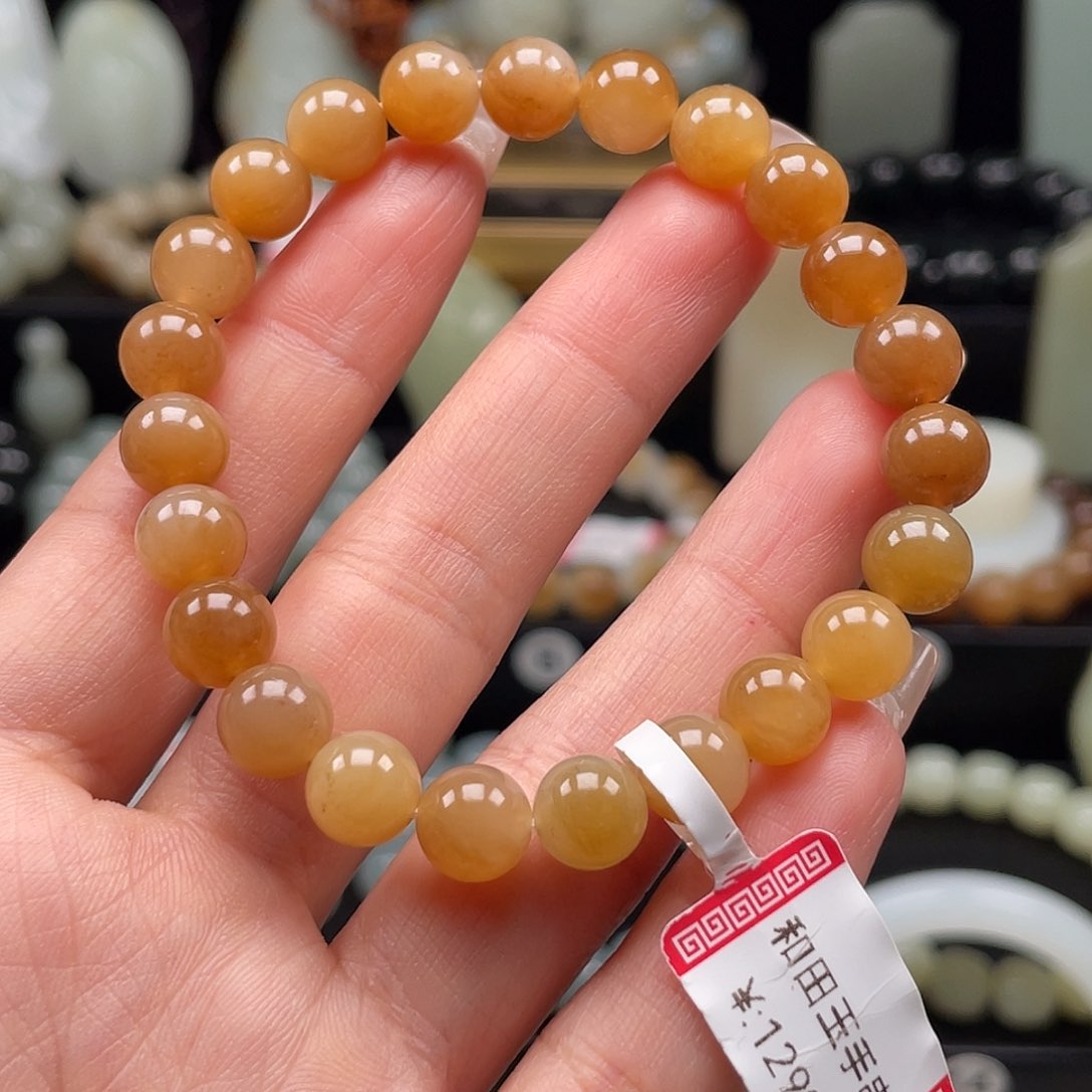 和田玉手串未镶嵌