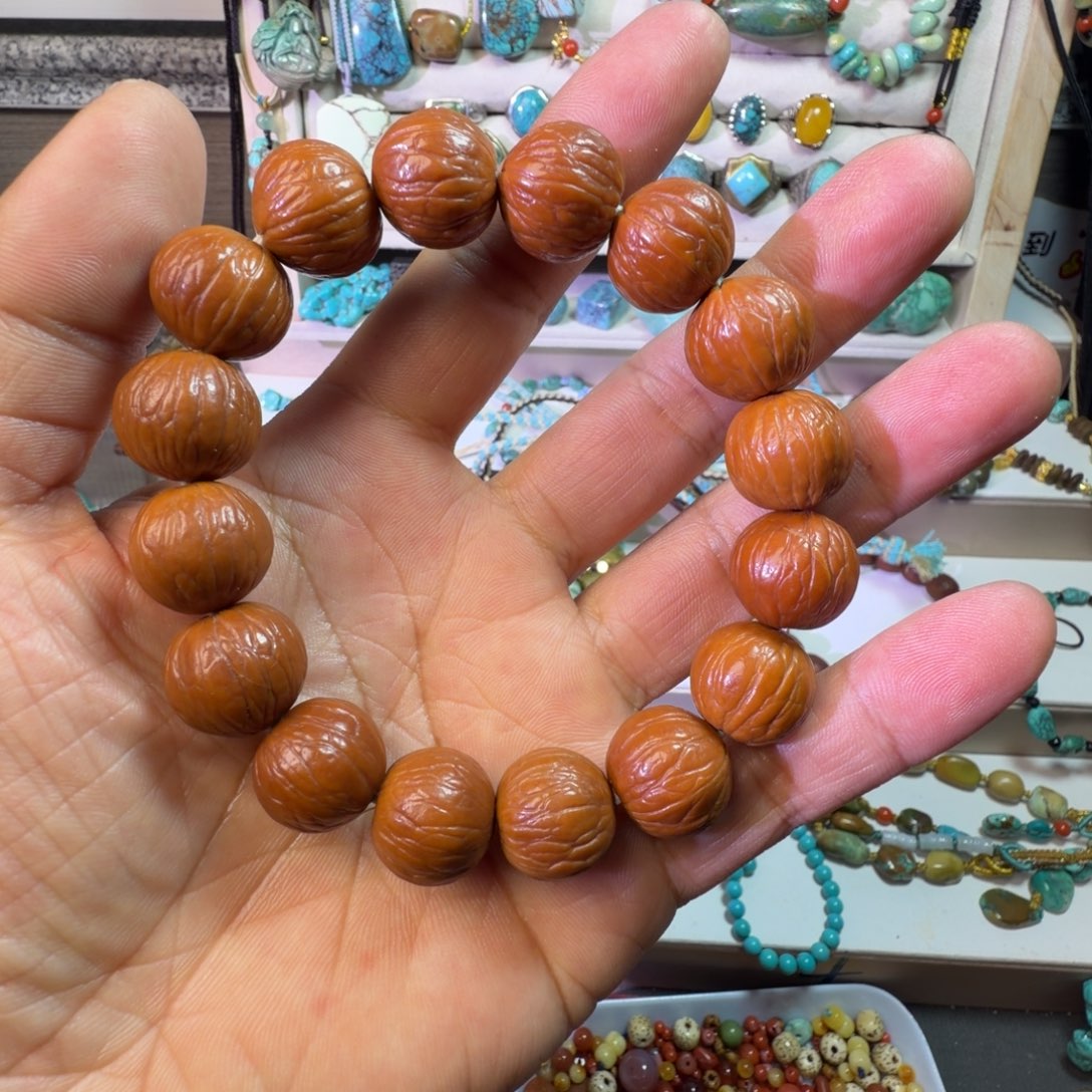 手串猴头核桃猴头配饰配件小扣子手串