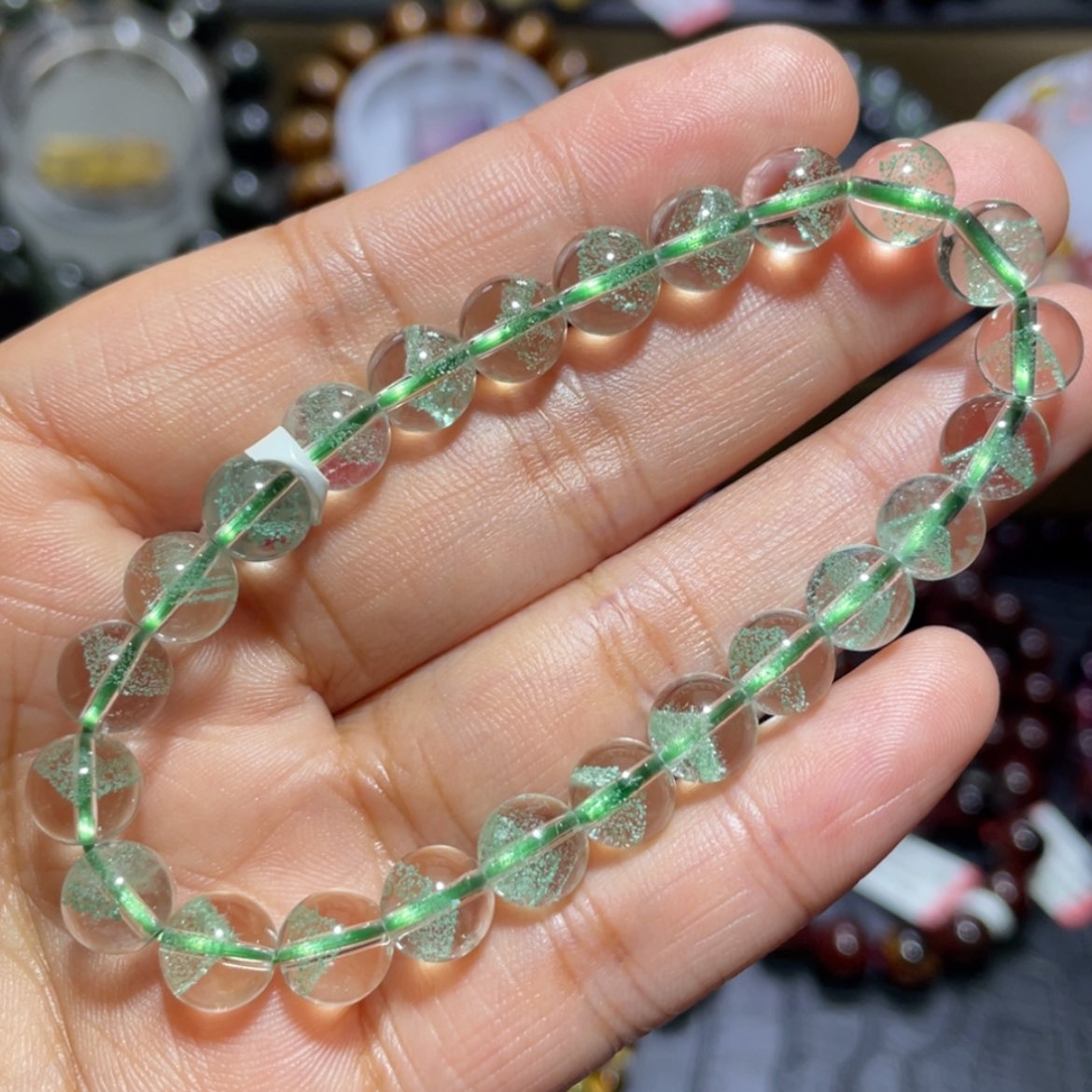 【闪购商品】水晶手串未镶嵌翠幽灵金字塔手串