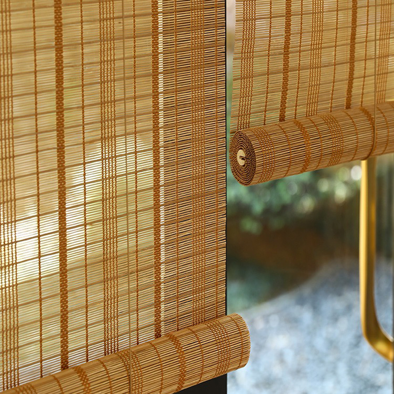竹帘竹窗帘竹卷帘竹帘子定制尺寸家装卷帘窗帘禅意隔断帘中式