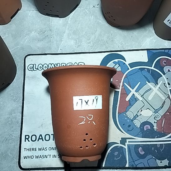 紫砂红泥小金钟两个