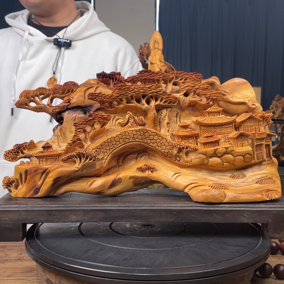 柏木（崖柏）山水倒流香送两盒香