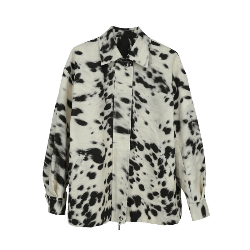 【SFF推荐】YOUWEI有尾25春款波点纹定制印花夹克外套洋气时尚5579