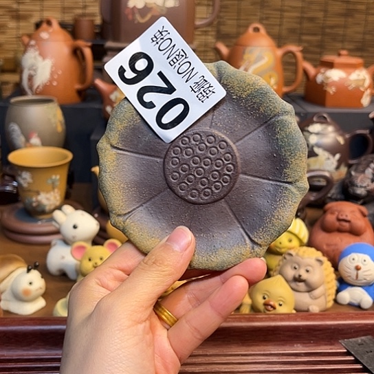 紫砂茶杯紫砂杯垫微瑕