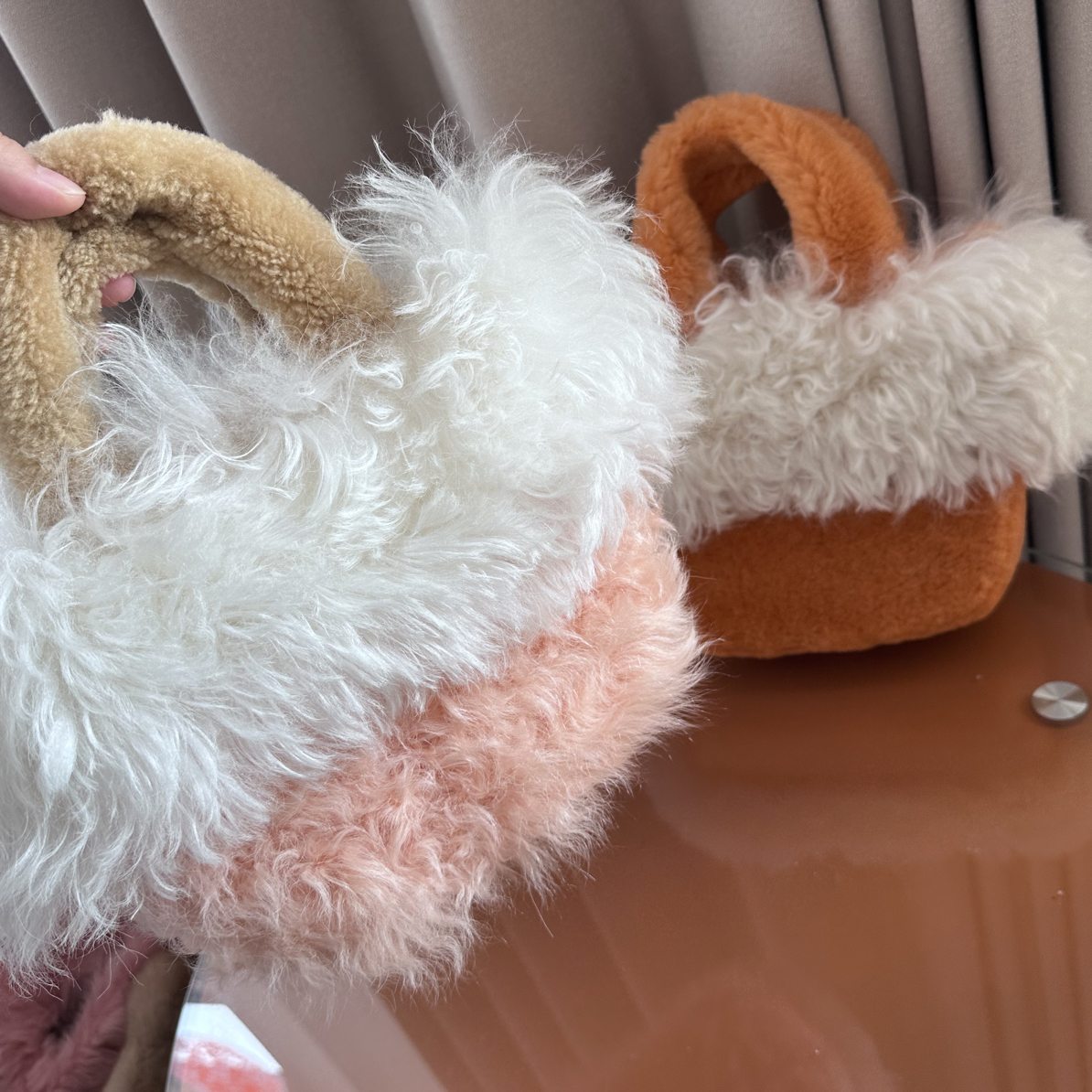 进口水貂毛包包（直播间备注编码下单）