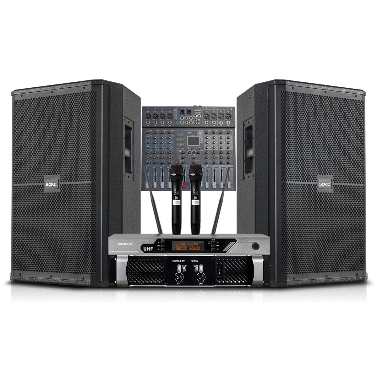 单15寸舞台专业音响酒吧派对房DJ打碟返听婚庆酒店家用KTV套装