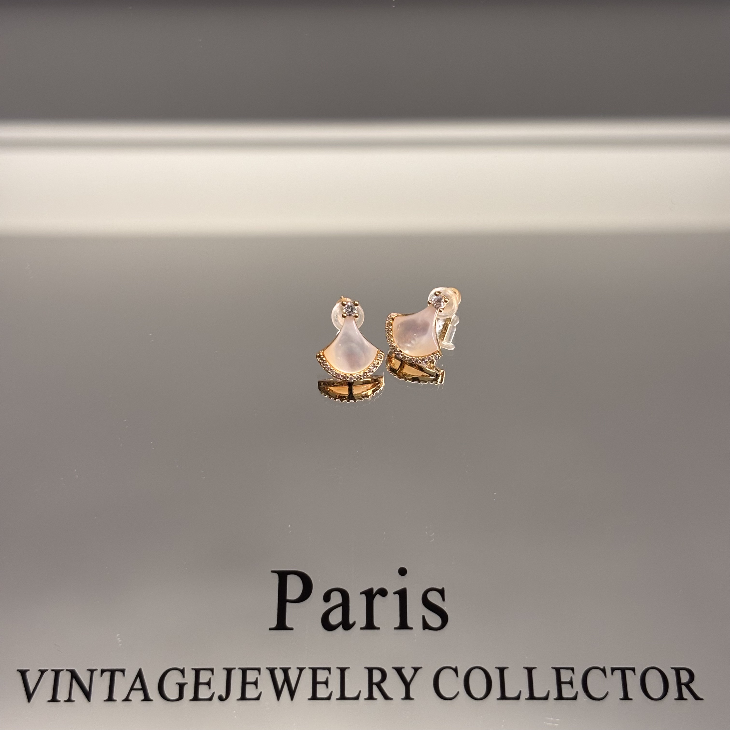 纯铜耳饰 【肖肖精选】小裙子几何女复古风耳钉饰品经典小巧小众