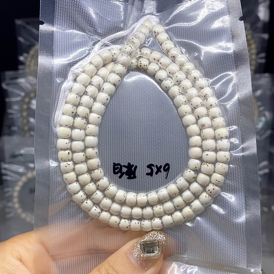 星月菩提吊坠6*5原白
