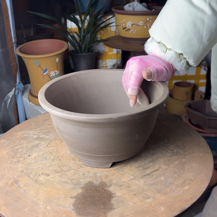 紫砂宜兴紫砂花盆