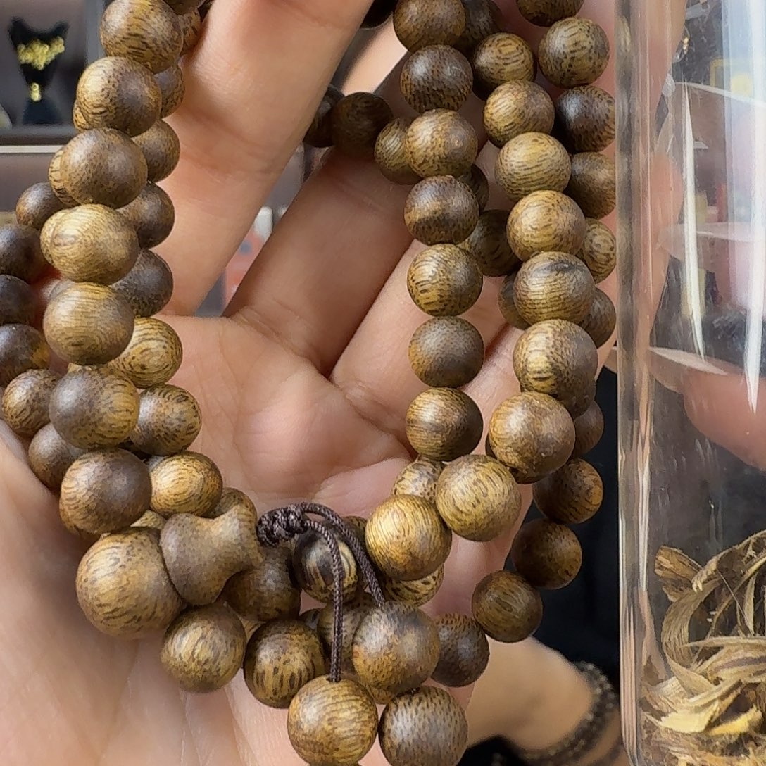 沉香沉香碎屑8mm圆珠多24g 