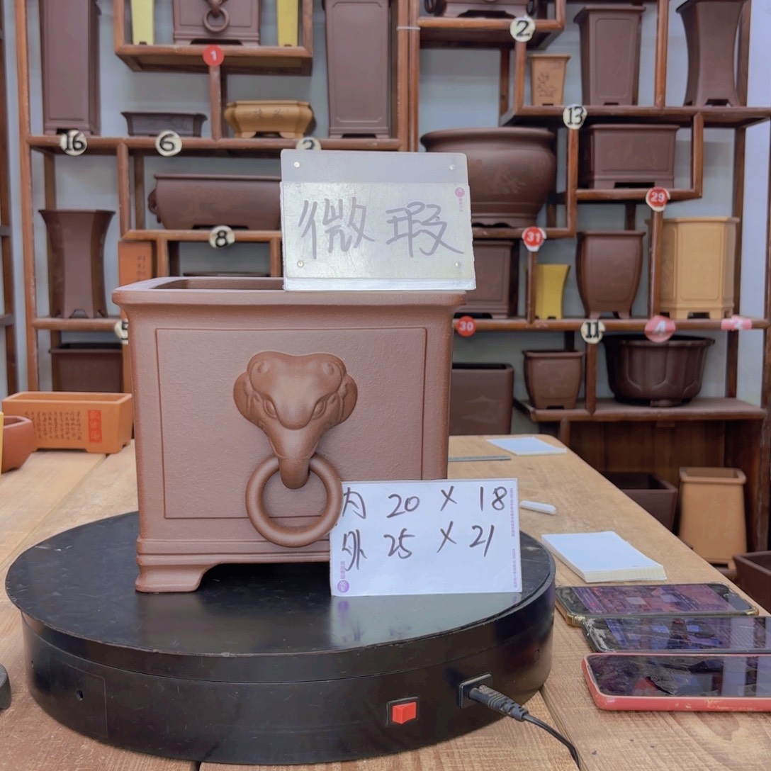 紫砂花盆精品微瑕