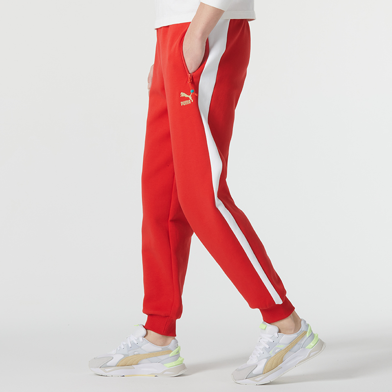 【达人专属】彪马针织长裤男本命年新款红色运动服小脚裤625835