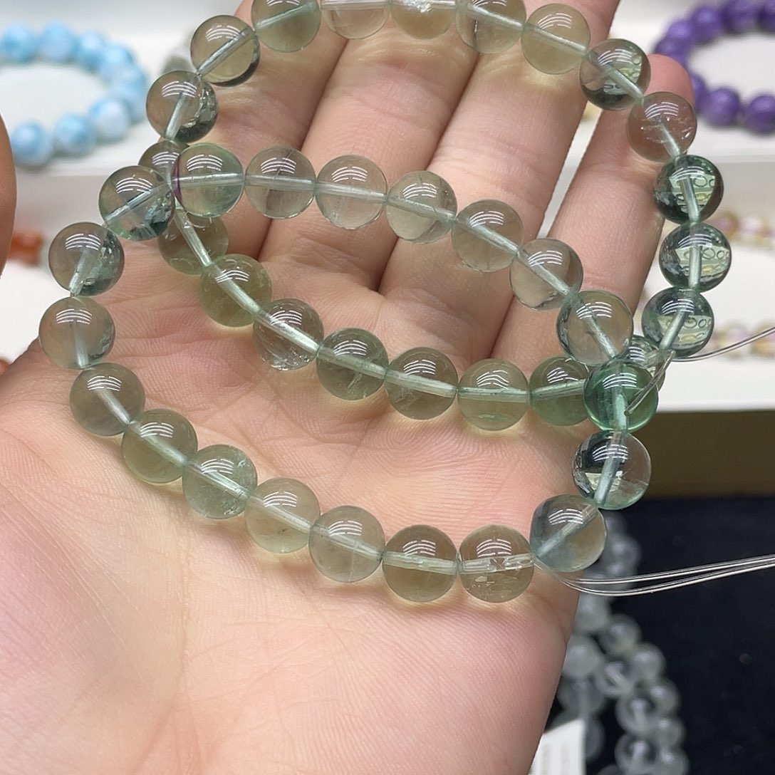 水晶手链未镶嵌绿萤石9.8多样性任发其一