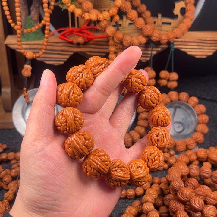 人***悔手串桃核链接手串18