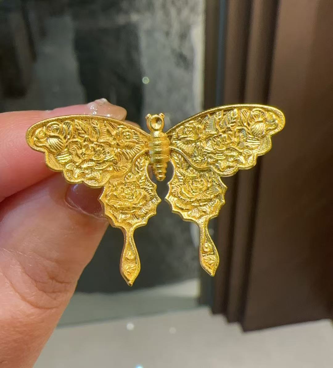 鳳喆錾刻工艺设计师款蝴蝶戒指