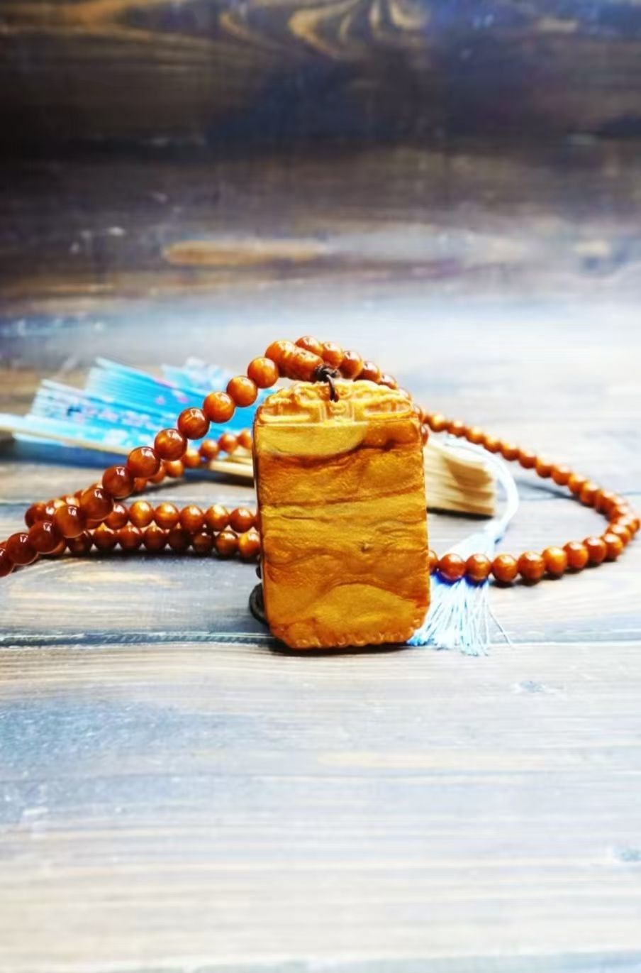 YW 无事牌 金丝楠 吊坠