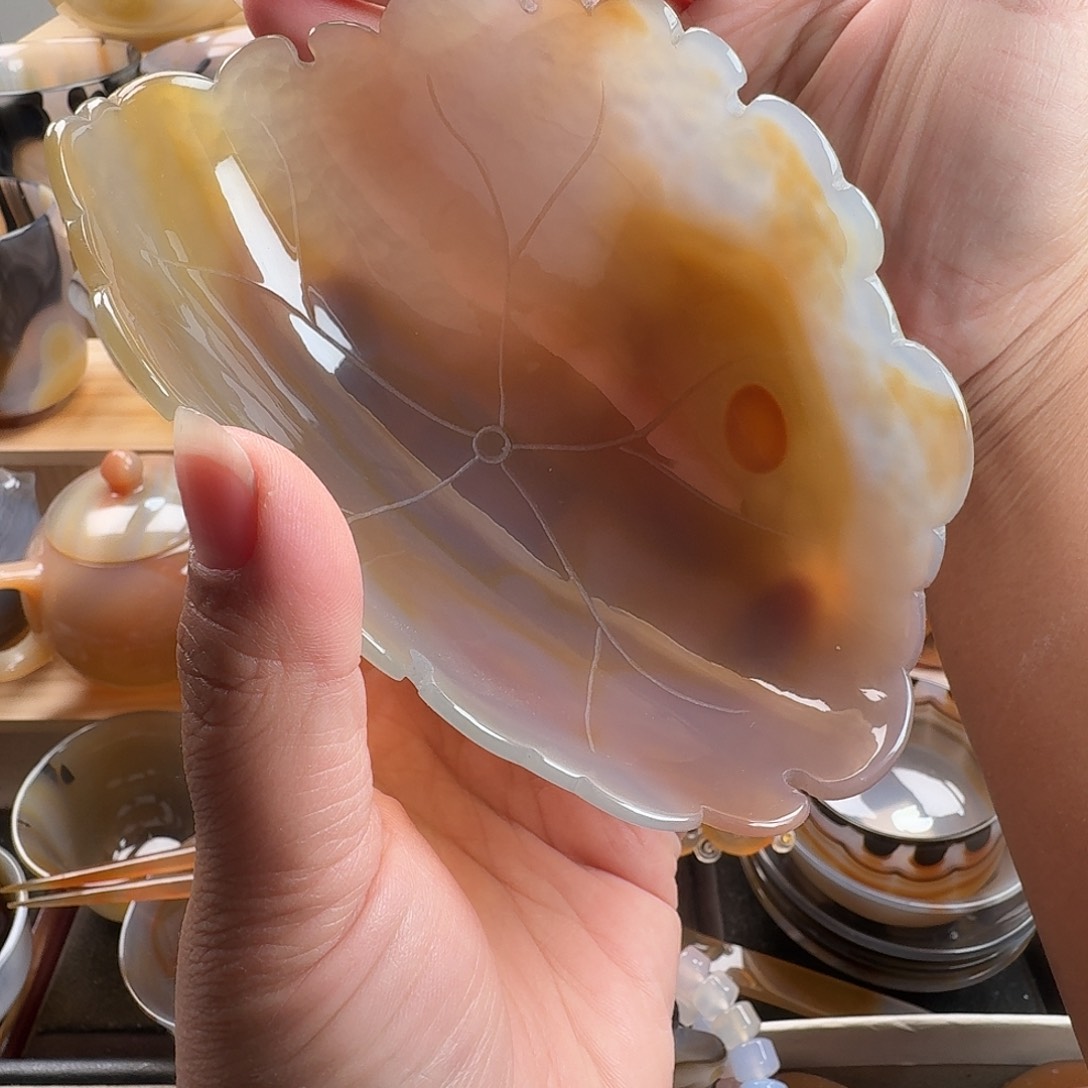 玛瑙/玉髓未镶嵌笔洗