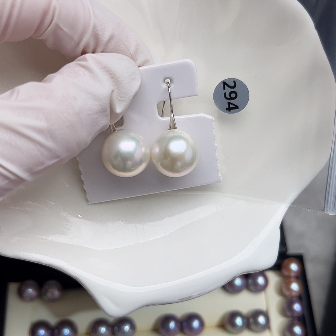 我***爱银S925镶嵌耳饰淡水珍珠