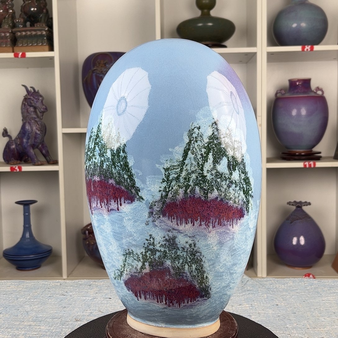 瓷片摆件……来福石！无礼盒