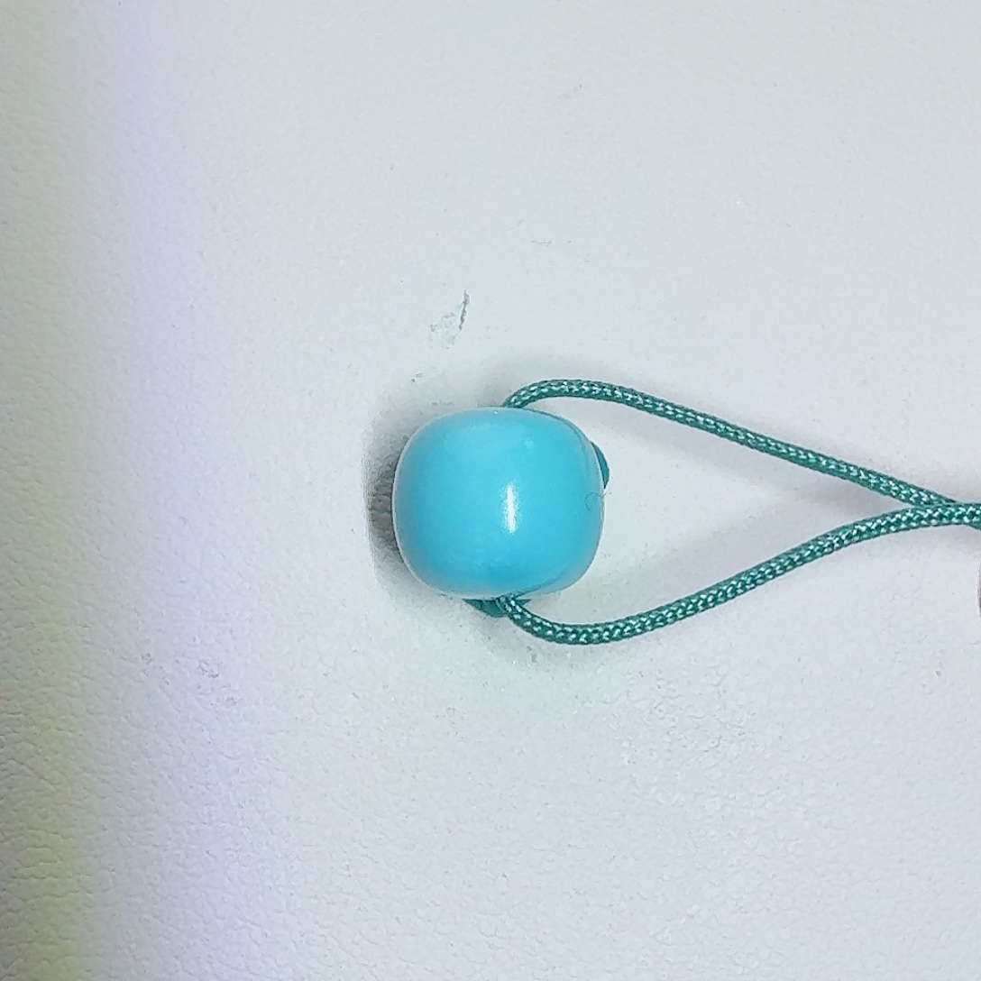 绿松石未镶嵌珠宝奇石高瓷高蓝老型珠9+