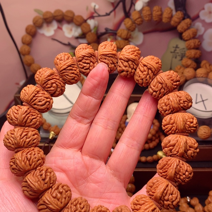 桃核手串龙纹桃核6